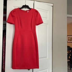 Calvin Klein dress dark coral